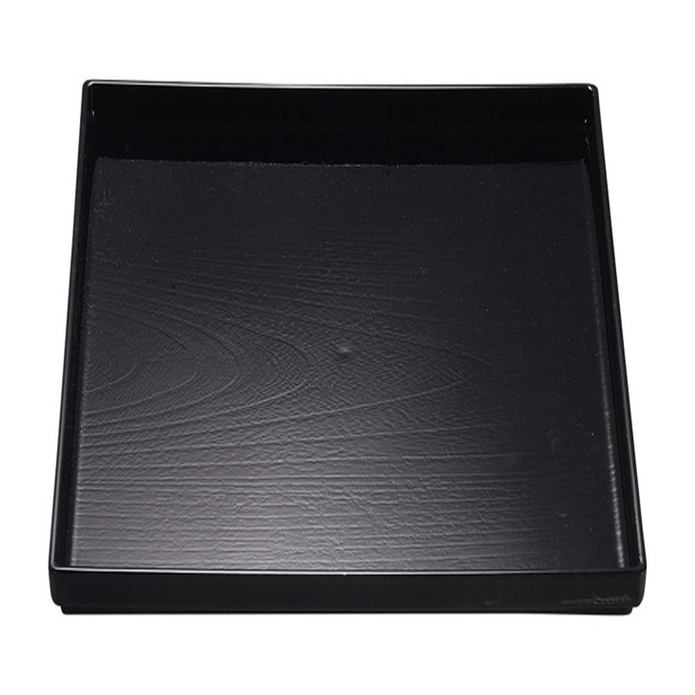 Fukui Craft 15005280 Shaku 2 Square Wood Grain Bon, Black SL