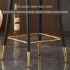 IBOWZ Bar Stools Dining Chair Stylish Swivel Bar Stool Set of 2, Counter Height Upholstered Barstool, Modern Bar Chair with Metal Legs and Metal Footrests (Faux Leather Seat and Back) view 4