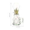 Beavorty Vintage Kerosene Oil Lamp Elegant Glass Decorative Lighting for Home Bedroom and Parties Retro Style Light Transmission Easy to Use and Clean view 4