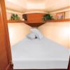 1000 TC Egyptian Cotton Sheets Universal Boating Sheet Set After V Berth Best Boat Bedding Bed Set Fits Mattresses up to 12" Depth Sheet Set, 90" Head x 60" Length x 75" Foot Light Grey Solid view 1