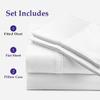 1000 TC Egyptian Cotton Sheets Universal Boating Sheet Set After V Berth Best Boat Bedding Bed Set Fits Mattresses up to 12" Depth Sheet Set, 90" Head x 60" Length x 75" Foot Light Grey Solid view 3