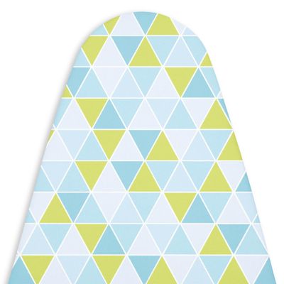 Encasa XO Ironing Board Cover and Pad 49"x18" Standard Size | Thick 4mm Felt Padded Iron Board Cover with Padding, Scorch & Stain Resistant Cotton, Heavy Duty Elastic Bungee Snug Fit - [Design]