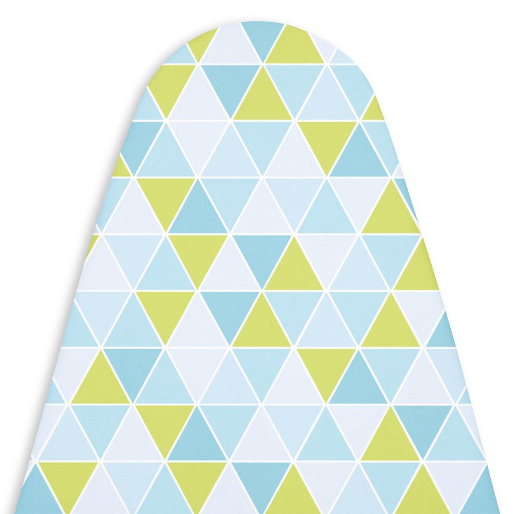 Encasa XO Ironing Board Cover and Pad 49"x18" Standard Size | Thick 4mm Felt Padded Iron Board Cover with Padding, Scorch & Stain Resistant Cotton, Heavy Duty Elastic Bungee Snug Fit - [Design]