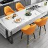 Bar Stools Dining Chair Metal Bar Stools Armless Bar Chairs Set of 2, Industrial Barstools PU Leather Dining Chairs with Backs Tall Stool for Kitchen Counter,Home and Restaurants Indoor Outd view 2