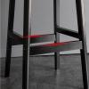 Bar Stools Dining Chair Faux Leather Counter Stool, Set of 2 Thick Cushion Bar Chair with Back Wooden Frame Modern Barstool Luxury Dinning Chair for Kitchen Counter Island view 3