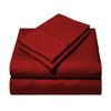 1000 Thread Count Egyptian Cotton Sheets Universal Boating Sheet Set V Berth Best Boat Bedding Bed Set Fits Mattresses up to 12" Depth Sheet Set, 88" Head x 82" Length x 20" Foot Burgundy Solid view 2