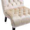 Accent Chair Comfort for Living Room,Lounge,Bedroom,Office Decorative,Velvet Tufted Armchair,Upholstered Barrel Chair Square Bedroom Chair Perfect,Accent Living Room Chair/Leisure Chair (Beige) view 4