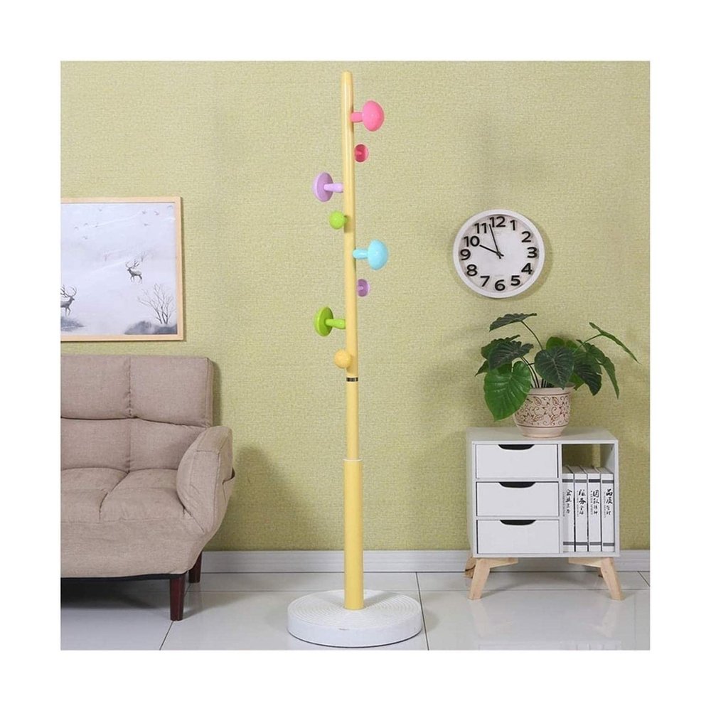 VNABO Metal Coat Rack Retro Minimalist Coat Stand with 8 Hook Multipurpose Coat Rack Tree for Clothes Suits Accessories