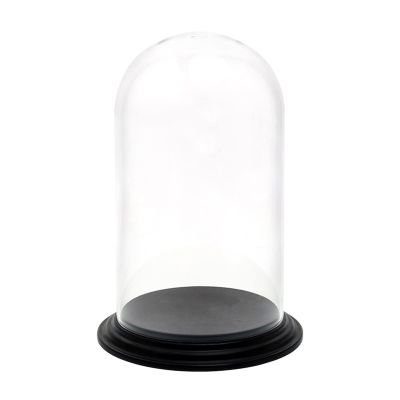 LXBAMKEA Acrylic Display Case Showcase, Transparent Round Dustproof Cover, Model Figures Cupcakes Decorations Collectibles Protection Box, Countertop Storage Organizer (Color : Clear, Size : 21.6x30