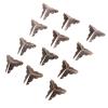 ZXMJYHK Antique Corner Decorative Corner 12Pcs Metal Decorative Jewelry Box Chest Wooden Wine Case Edge Corner Protector Iron Cover Guard with Nails 30mm Antique view 1