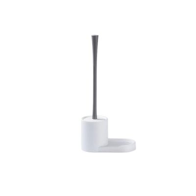 KANDUO Toilet Brush and Holder, Multifunction Toilet Bowl Brush, Toilet Bowl Scrubber Brush for Bathroom or Bathroom Cleaning (Color : White)