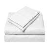 1000 Thread Count Egyptian Cotton Sheets Universal Boating Sheet Set V Berth Best Boat Bedding Bed Set Fits Mattresses up to 12" Depth Sheet Set, 88" Head x 82" Length x 20" Foot White Solid view 2