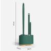 KANDUO Toilet Brush and Holder, Silicone Toilet Bowl Brush Set with Ergonomic Handle, Multifunction Toilet Bowl Brush for Bathroom or Bathroom Cleaning view 2
