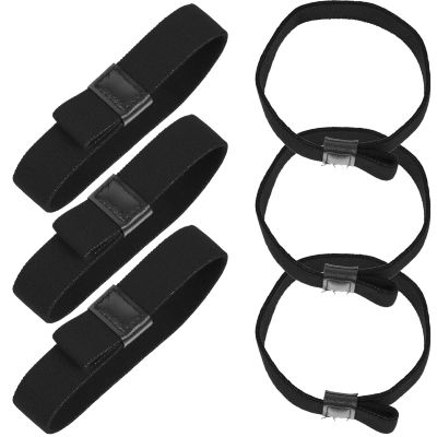 6pcs Elastic Bands for Bento Box Lunch Box Strap Polyester Black