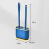 FIDDAA Toilet Brush, Multifunction Toilet Bowl Brush and Holder Set for Bathroom, Toilet Cleaner Brush for Cleaning (Color : Blue) view 2