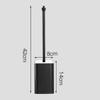 FIDDAA Toilet Brush and Holder, Compact Size Toilet Bowl Brush, Space Saving for Storage, Drip-Proof for Cleaning view 2