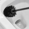 FIDDAA Toilet Brush and Holder, Compact Size Toilet Bowl Brush, Space Saving for Storage, Drip-Proof for Cleaning view 3
