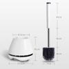 FIDDAA Toilet Bowl Brush Set, Compact Bowl Brush and Holder for Bathroom, Toilet Bowl Scrubber Brush for Cleaning view 2