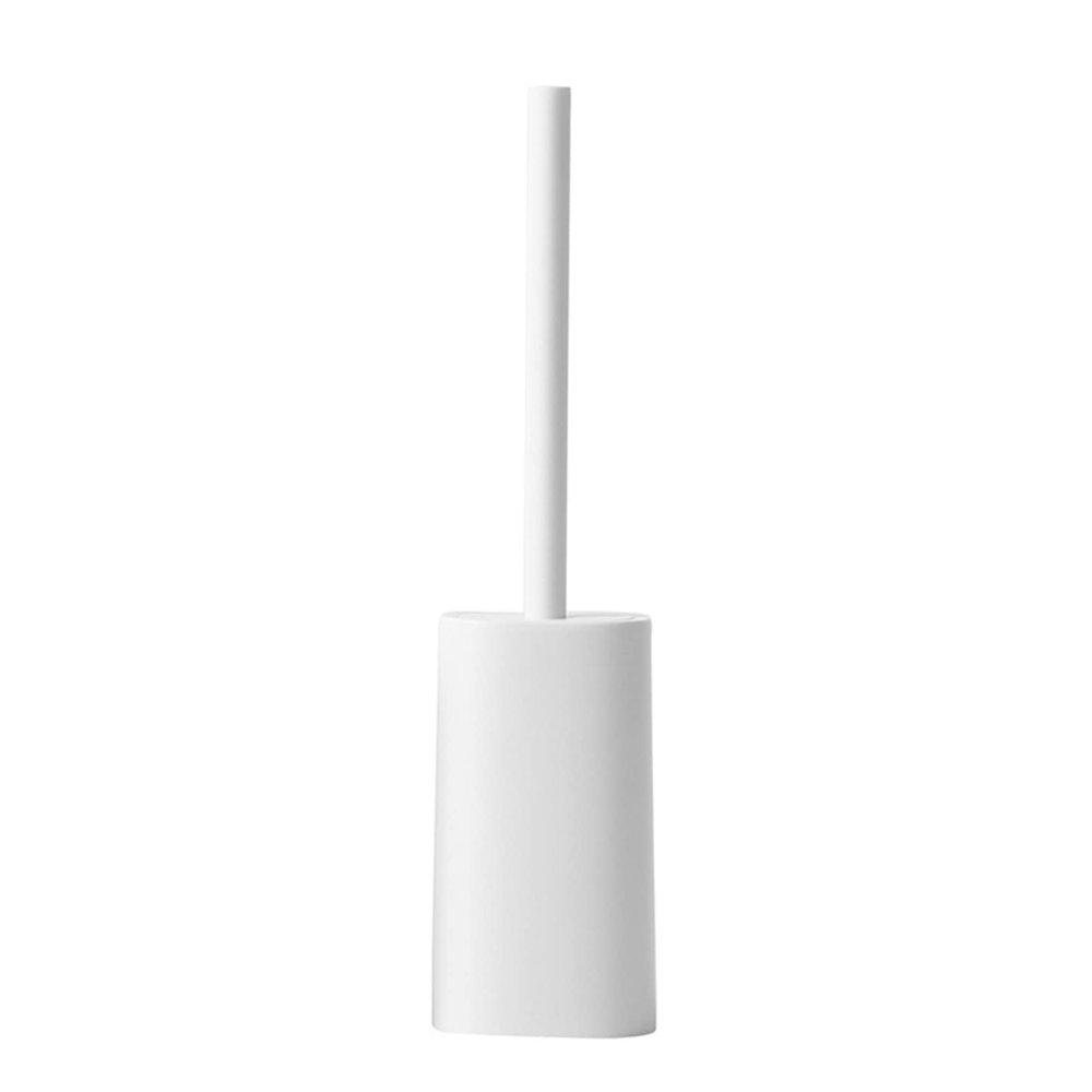FIDDAA Toilet Brush Holder, Standing Toilet Brush Holder, Toilet Cleaning Bowl Brush for Cleaning (Color : White)