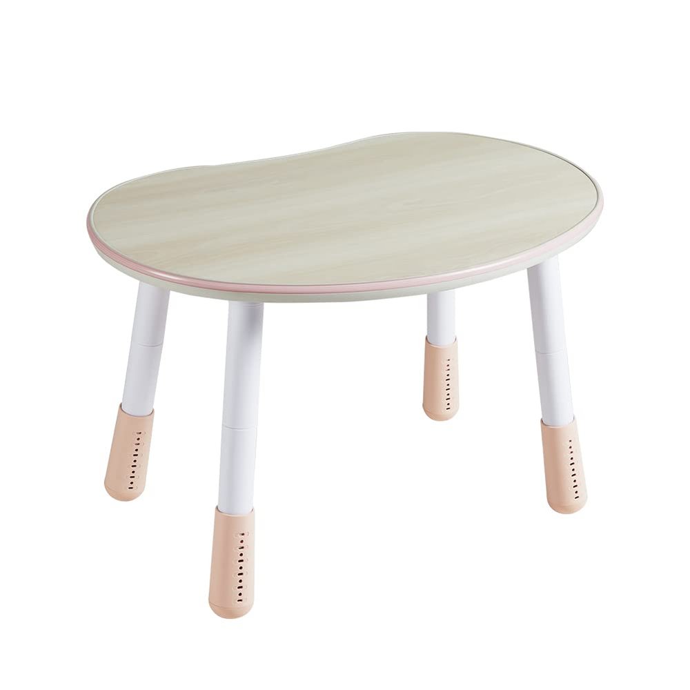 DIOSHOME Children's Table, Height Adjustable Kids Play Table, Graffiti-Ready Kids Art Table. Suitable for Home & Kindergarten, Pink