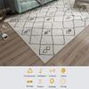Electric Heated Floor Mats - Large Moroccan Geometric Area Rug Heater, Heated Foot Warmer Mat Under Desk, for Office and Home,B,200CM*300CM view 2