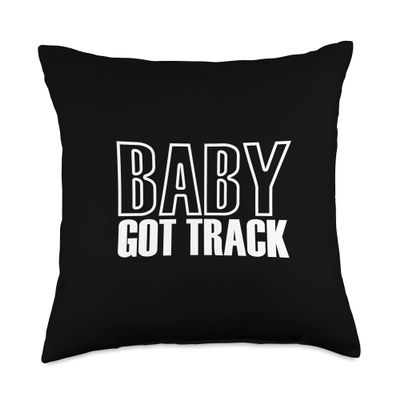 Baby Got Track - Track And Field Throw Pillow