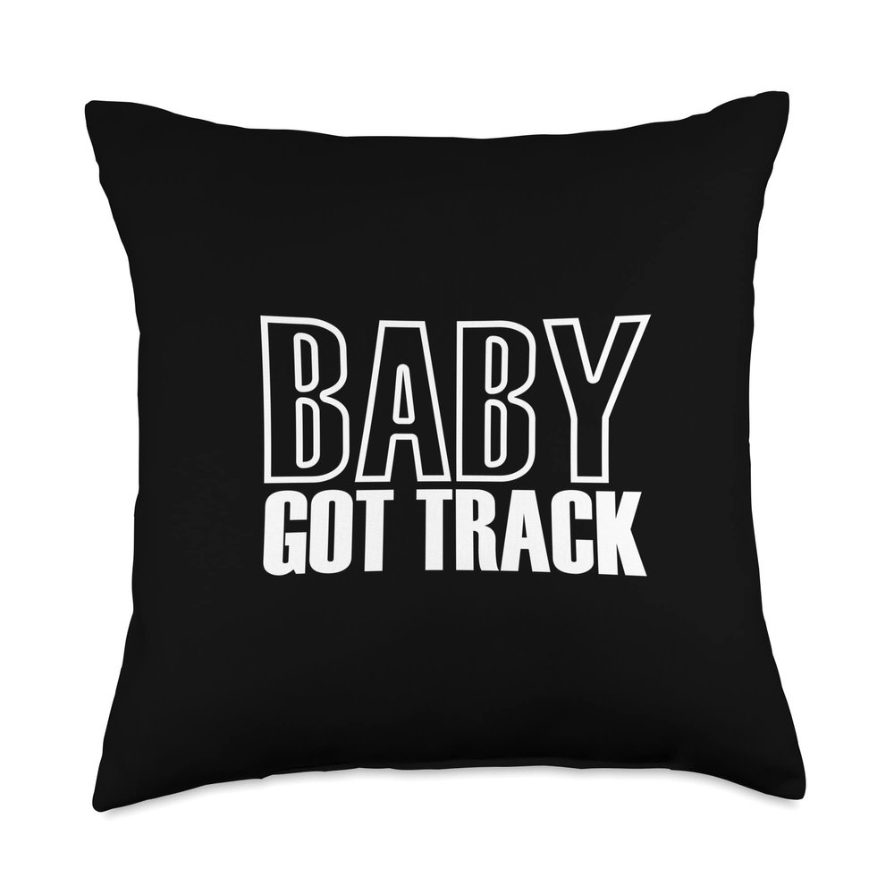 Baby Got Track - Track And Field Throw Pillow
