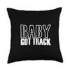 Baby Got Track - Track And Field Throw Pillow view 1