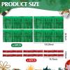Crowye 10 Pcs Christmas Parade Float Decoration Kit Include 9.02 x 2.46 ft Foil Fringe Table Skirt 78.8 x 3.55 in Metallic Tinsel Garland for Trailer Car Xmas Float Supplies Decor (Green with Red) view 3