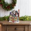 Department 56 Original Snow Village Grinch House Lit Building Collectible Christmas Village House, Illuminated LED Lights, AC Adapter, Hand Painted Ceramic Home Decor Gift, 7.2 Inch, Multicolor view 2