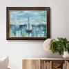 Renditions Gallery Canvas Wall Art Prints Blue Evening on the Bay Boats Black Walnut Framed Pictures for Bedroom Dining Living Room Office Home Kitchen Wall Decor - 16"X20" view 4