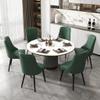 Living Room Chairs Velvet Dining Chairs with Legs,Modern Velvet Lounge Side Chairs,Upholstered Backrest Seat Chairs,Upholstered Side Chairs for Kitchen/Vanity/Patio (Color : Style-6) view 3