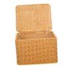 Cabilock Household Woven Basket for Sundries Storage Deep Imitation Rattan Organizer for Home and Clothes Multi-purpose Container for Closet and Bedroom Storage view 1