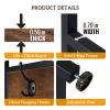 Hall Tree with Coat Rack and Storage Bench, Entryway Bench with 5 Hooks Industrial Entryway Hall Trees with Bookshelves Freestanding 70" Hall Tree Closet Organizer Clothes Rack, for Bedroom view 3