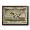 Renditions Gallery Black Walnut Framed Prints for Home Decor Distinguished Horses Historic Art Wall Prints for Bedroom Dining Living Room Office Home Kitchen Wall Decor - 16"X20" view 1