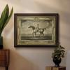 Renditions Gallery Black Walnut Framed Prints for Home Decor Distinguished Horses Historic Art Wall Prints for Bedroom Dining Living Room Office Home Kitchen Wall Decor - 16"X20" view 3
