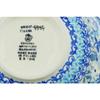 Polmedia Polish Pottery Bowl 6-inch UNIKAT - Stormy Blooms Pattern Handmade in Boleslawiec Poland by Ceramika Artystyczna + Certificate of Authenticity view 4