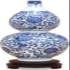 TATSEN Ceramic Blue and White Porcelain Vase Decoration Living Room Decoration Decoration view 1