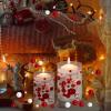 LIOOBO Christmas Vase Filler Pearl: Beads for Vases Decor, DIY Red Beads and White Beads for Centerpieces 500pcs Floating Beads 14mm, 10mm, and 8mm view 2