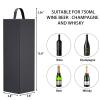 Wine Gift Boxes 12.8 x 3.8 x 3.8 in,Bottle Gifts Boxes For Liquor Presents,For Wines and Champagne,Magnetic Collapsible Gift Box Wine Bottle Gifts Packaging for Weddings,Anniversaries, Parties (Gold/5PCS) view 3