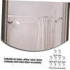 Zerodeko 10pcs Curtain Rod Brackets Aluminum Alloy Curtain Rod Accessories for Easy Installation Living Room Bedroom Kitchen view 3