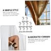 Zerodeko 10pcs Curtain Rod Brackets Aluminum Alloy Curtain Rod Accessories for Easy Installation Living Room Bedroom Kitchen view 4
