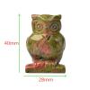 1PC Natural Stone Carved Owl Animal Ornaments Crystal Quartz Stone Crafts Handmade Figurine Home Decoration,Obsidian,40x28x20mm view 2