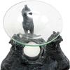 Set of 1 Moonlight Three Howling Wolves Candle Oil Warmer Or Wax Tart Burner Figurine view 3