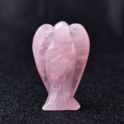 1PC Natural Crystal Figurine Amethyst Rose Quartz Stone Gem Craft Gift Home Decor Ornaments,Rose Quartz
