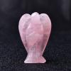1PC Natural Crystal Figurine Amethyst Rose Quartz Stone Gem Craft Gift Home Decor Ornaments,Rose Quartz view 1