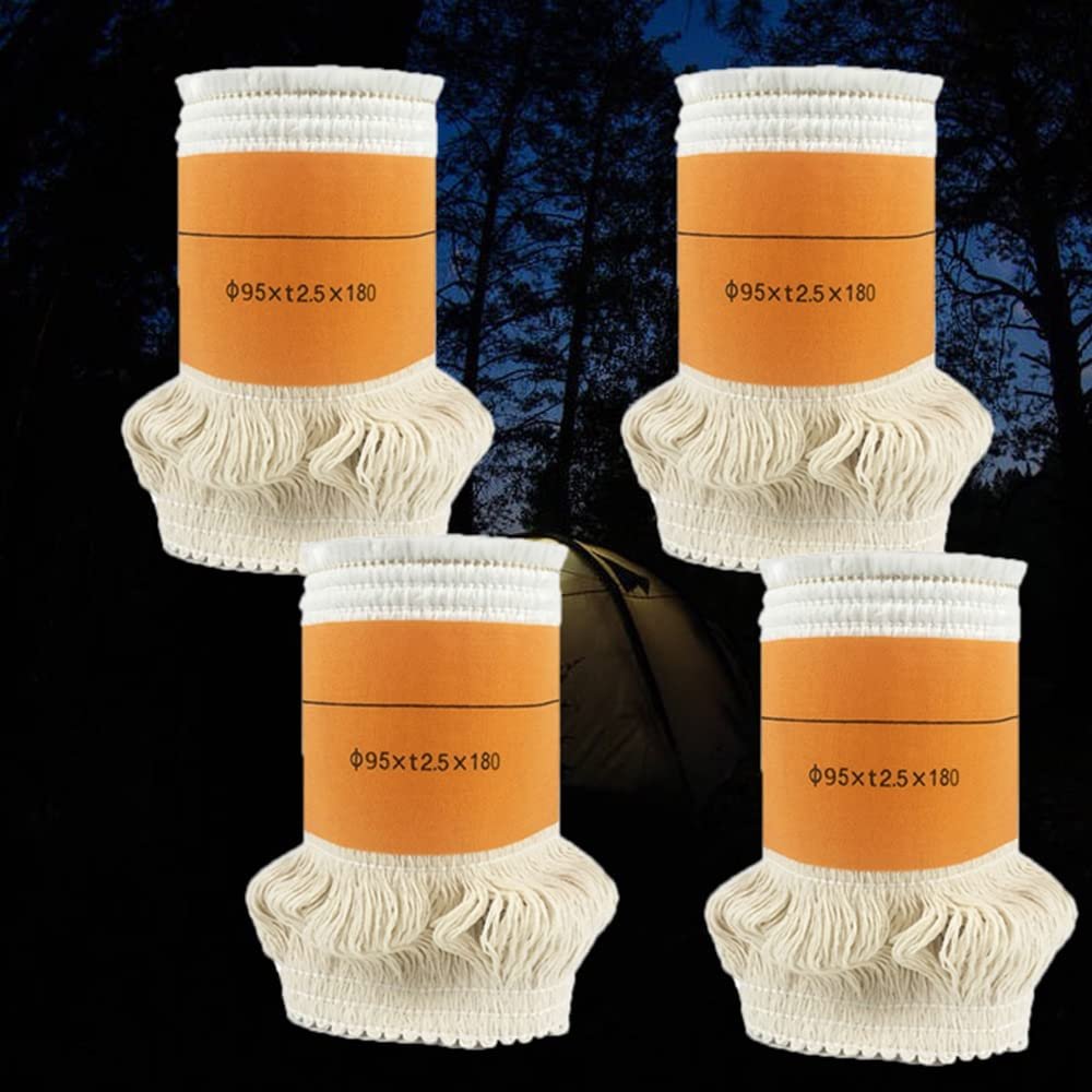 WEBUP Cotton Kerosene Wick Outdoor Kerosene Stove Wicks Replacement Kerosene Wick Efficient Heating for Tent Heater/Camping Heater (Color : 4 Wicks)