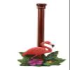 Set of 1 Tropical Paradise Pink Flamingo Bird Kitchen Dining Paper Towel Holder Figurine view 1
