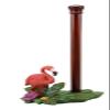 Set of 1 Tropical Paradise Pink Flamingo Bird Kitchen Dining Paper Towel Holder Figurine view 2