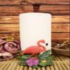 Set of 1 Tropical Paradise Pink Flamingo Bird Kitchen Dining Paper Towel Holder Figurine view 3